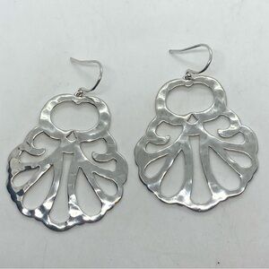 Silpada 925 Sterling Silver Eden Hammered Drop Earrings | 2” L | 10.5g | W3284